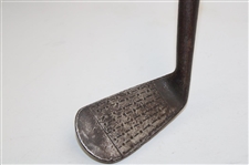Hillerich & Bradsey Hand Forged 1M Mashie w/HB Shaft Stamp & Cork Grip