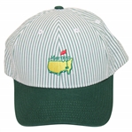 Masters Tournament Logo Green & White Striped Hat