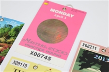 2000, 2012, 2013 & 2014 Masters Tournament Practice Round Tickets