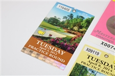 2000, 2012, 2013 & 2014 Masters Tournament Practice Round Tickets