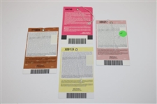 2000, 2012, 2013 & 2014 Masters Tournament Practice Round Tickets