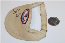 Jerry Pate Signed 1976 US Open Hat with Radio/TV Badge JSA ALOA