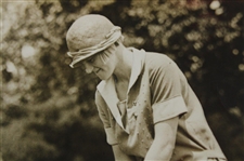 1925 Maureen Orcutt 'Seventeen Year Old Ladies Golf Champion' Early Photo