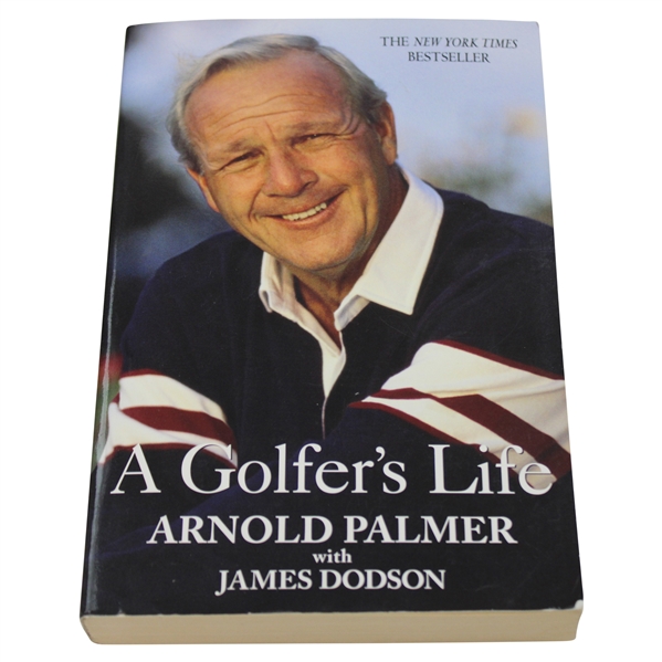 Arnold Palmer Signed 1st Paperback Ed. A Golfers Life JSA ALOA
