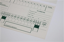 1994 & 1995 Unused Official US Open Scorecards