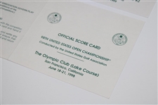 1998 & 1999 Unused Official U.S. Open Scorecards - Payne Stewart
