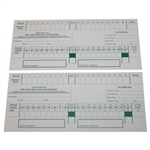 1998 & 1999 Unused Official U.S. Open Scorecards - Payne Stewart