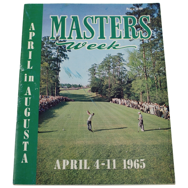 1965 April In Augusta Masters Week Magazine