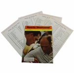 1968 Masters Tournament Sports Illustrated with All Four Round Pairing Sheets - Thurs, Fri, Sat & Sun. 