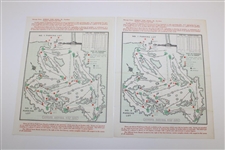 1968 Masters Tournament Sports Illustrated with All Four Round Pairing Sheets - Thurs, Fri, Sat & Sun. 