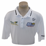 John Daly Signed Personal Straight Down White Performance 3XL Shirt w/Sponsors JSA ALOA