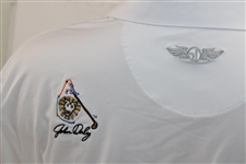 John Daly Signed Personal Straight Down White Performance 3XL Shirt w/Sponsors JSA ALOA