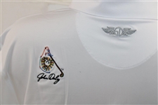 John Daly Signed Personal Straight Down White Performance 3XL Shirt w/Sponsors JSA ALOA