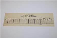 1954 8th Curtis Cup Matches At Merion Unused Official Scorecard