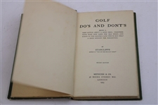 1903 'Golf Do's and Don'ts' 2nd Edition Book