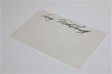 Cary Middlecoff Signed Index Card JSA ALOA