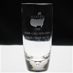 Runner-Up Mark Calcavecchias 1988 Masters Tournament Hole No. 15 Steuben Crystal Eagle Glass