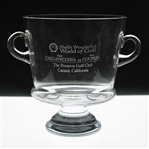 Mark Calcavecchias 2002 Shells World Of Golf Calcavecchia vs Fred Couples (Winner) Glass Trophy 