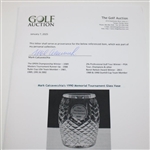 Mark Calcavecchia's 1990 Memorial Tournament Waterford Glass Vase
