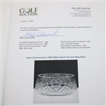 Mark Calcavecchia's 1989 Pebble Beach Pro-Am Waterford Glass Bowl