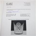 Mark Calcavecchia's 1987 Memorial Tournament Waterford Rocks Glass