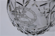 Mark Calcavecchia's Two (2) 2001 Pebble Beach Pro-Am Waterford Stem Wine Glasses