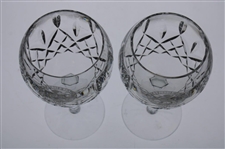 Mark Calcavecchia's Two (2) 2001 Pebble Beach Pro-Am Waterford Stem Wine Glasses