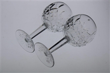 Mark Calcavecchia's Two (2) 2001 Pebble Beach Pro-Am Waterford Stem Wine Glasses