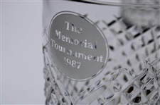 Mark Calcavecchia's Two (2) 1987 Memorial Tournament Waterford Rocks Glasses