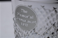 Mark Calcavecchia's Two (2) 1987 Memorial Tournament Waterford Rocks Glasses