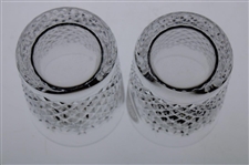 Mark Calcavecchia's Two (2) 1987 Memorial Tournament Waterford Rocks Glasses