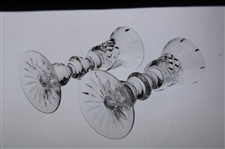 Mark Calcavecchia's Two (2) 1994 Memorial Tournament Waterford Glass Candlestick Holders