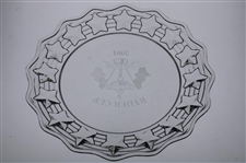Mark Calcavecchia's 2001 Ryder Cup at The Belfry Tiffany & Co. Glass Tray