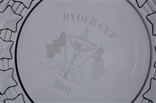 Mark Calcavecchia's 2001 Ryder Cup at The Belfry Tiffany & Co. Glass Tray