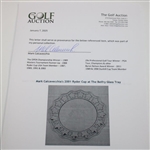 Mark Calcavecchia's 2001 Ryder Cup at The Belfry Tiffany & Co. Glass Tray
