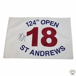 John Daly Signed 1995 OPEN Championship at St Andrews White Flag JSA ALOA