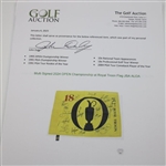 Scheffler, Thomas, Spieth, Rahm & 15 others 2024 OPEN Championship at Royal Troon Flag JSA ALOA