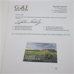 John Daly Signed 2024 OPEN Championship at Royal Troon Player Handbook JSA ALOA