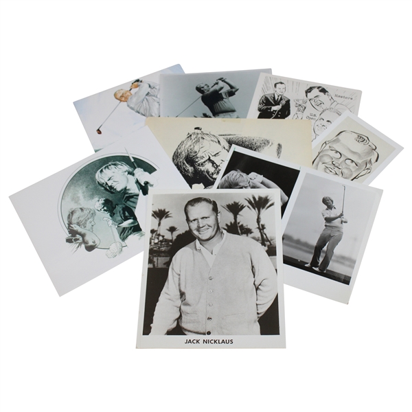 Eight (8) Jack Nicklaus Photos - Staff, Print, Art, Cartoon & other