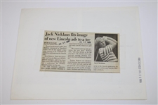 Eight (8) Jack Nicklaus Photos - Staff, Print, Art, Cartoon & other