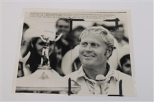 Ten (10) Jack Nicklaus Photos - Trophies, Action, Press, Wire & other