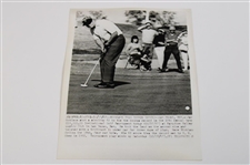 Ten (10) Jack Nicklaus Photos - Trophies, Action, Press, Wire & other