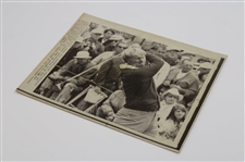Jack Nicklaus 1972 US Open At Pebble Beach 8X10 Wire Photo