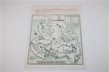 Jack Nicklaus Signed 1965 Masters Tournament Sunday Pairing Sheet JSA ALOA