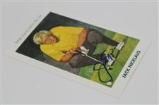 Jack Nicklaus Signed 1992 Mueller Golf's Greatest Ltd Ed 'The Golden Bear' Card JSA ALOA
