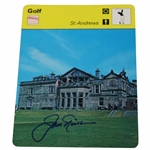 Jack Nicklaus Signed 1977 St. Andrews R&A Clubhouse Sportscaster Card JSA ALOA