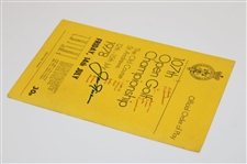 Jack Nicklaus Signed 1978 The Open at St. Andrews Friday Order of Play Booklet JSA ALOA