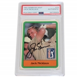 Jack Nicklaus Signed 1981 Donruss Golf Card #13 PSA/DNA Authentic