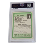 Jack Nicklaus Signed 1981 Donruss Golf Card #13 PSA/DNA Authentic