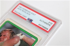 Jack Nicklaus Signed 1981 Donruss Golf Card #13 PSA/DNA Authentic